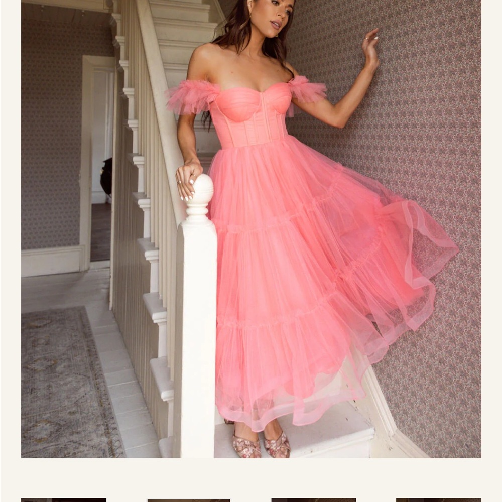 Ava Gowns Mia Dress- Peach